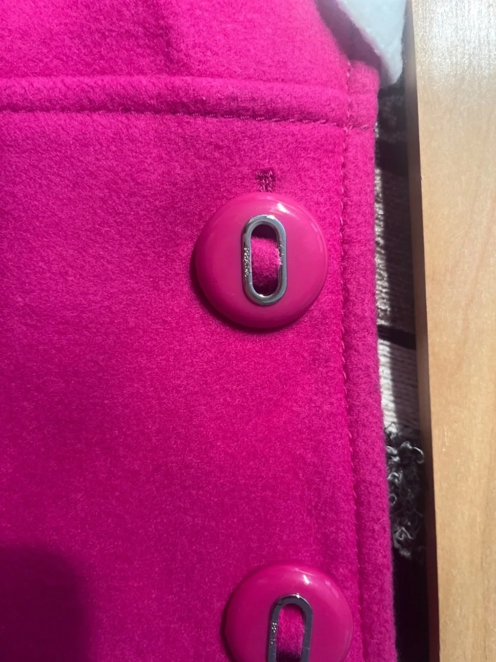 Prada Milano fuchsia  pink wool button skirt -The Angel Wears Prada! - Picture 3 of 9